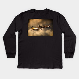 Old Flying Machines Kids Long Sleeve T-Shirt